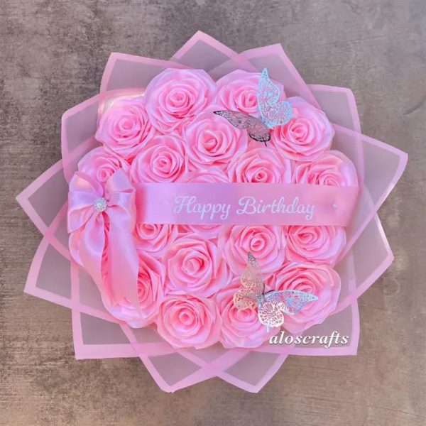 Ramo buchón rosa mediano