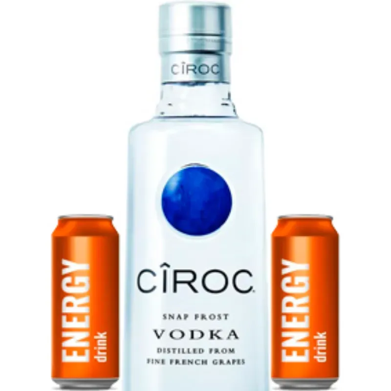 VODKA CIROC + ENERGIZANTES
