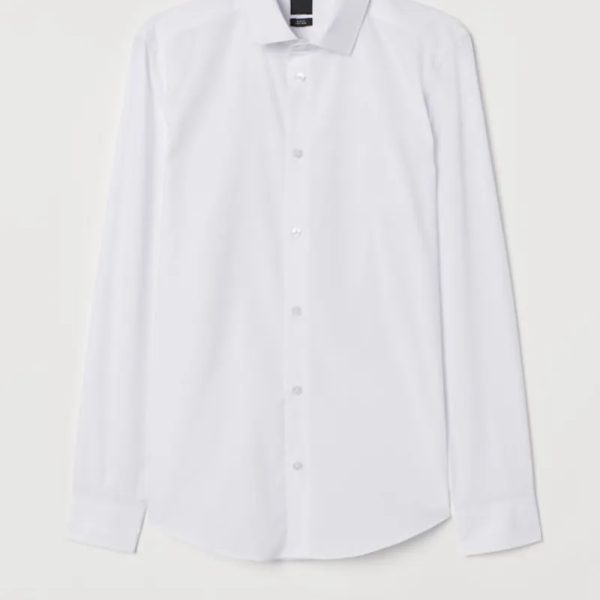 Camisa blanca mangas largas