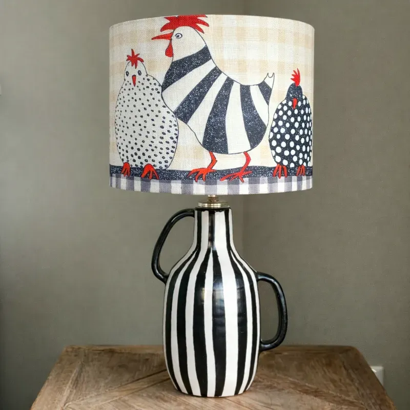 Lámpara Gallos y Gallinas