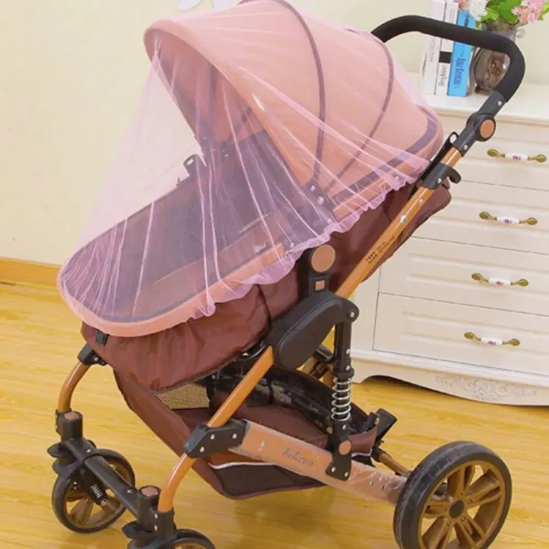 Coche de Paseo Infantil Marrón con Malla Protectora