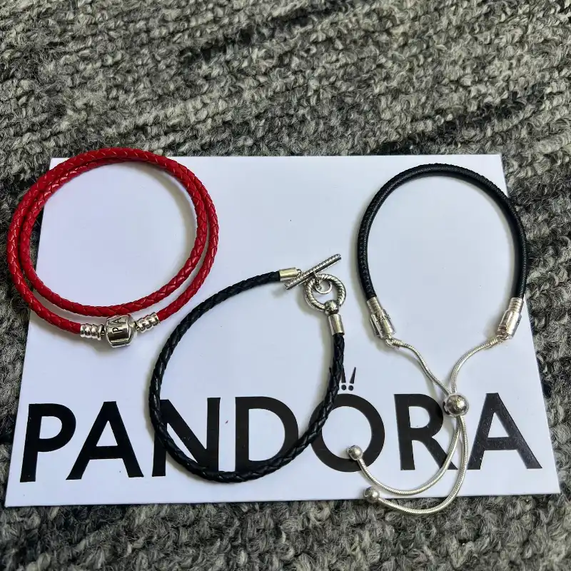 Cuero Pandora Pulseras ✨