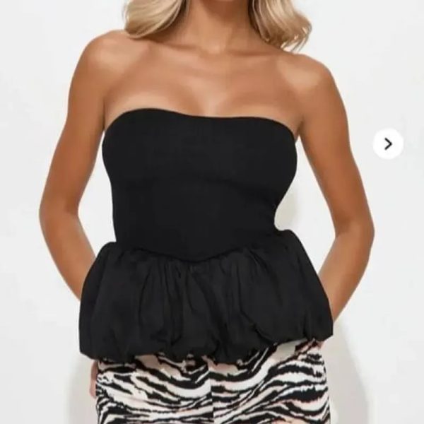 Blusa strapless