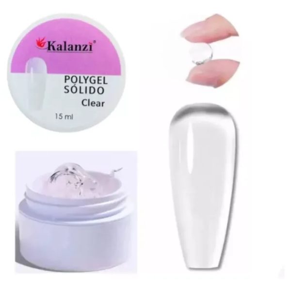 Polygel sólido transparente