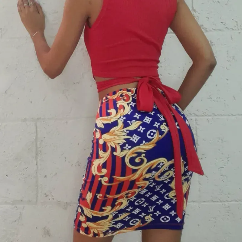 Saya estampada corta ❤️