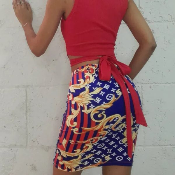 Saya estampada corta ❤️