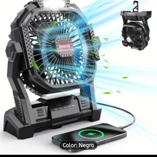 Ventilador portatil recargable de 20 000mah