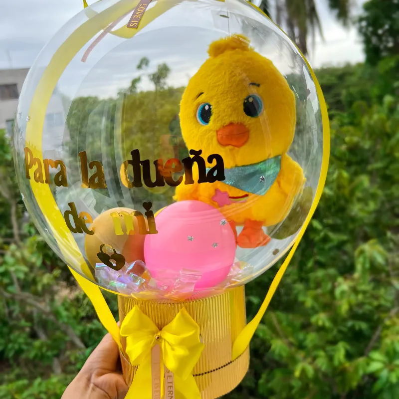 Globo burbuja de peluche