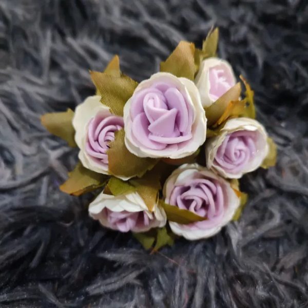 Flores de foami y papel ramo de 6 unidades