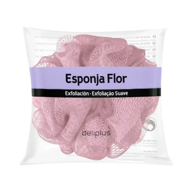 ESPONJA DE BAÑO TIPO FLOR CON EXFOLIACIÓN