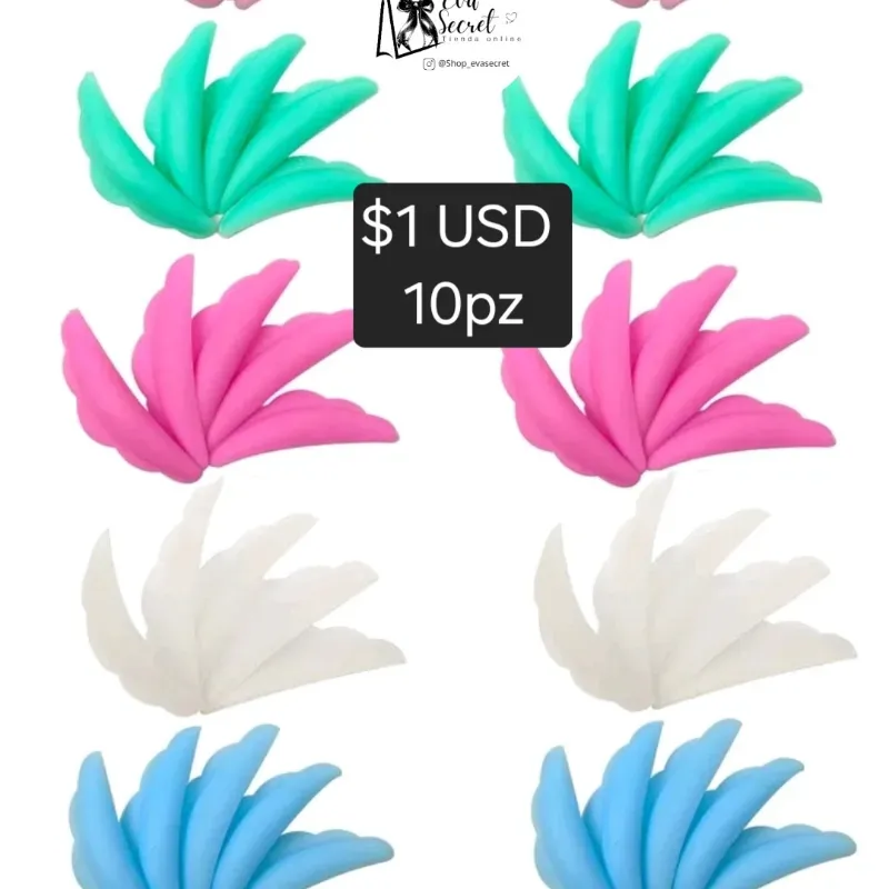 Set 10pz almohadillas molde para pestañas