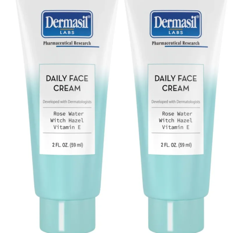 Crema facial de día con agua de rosas.