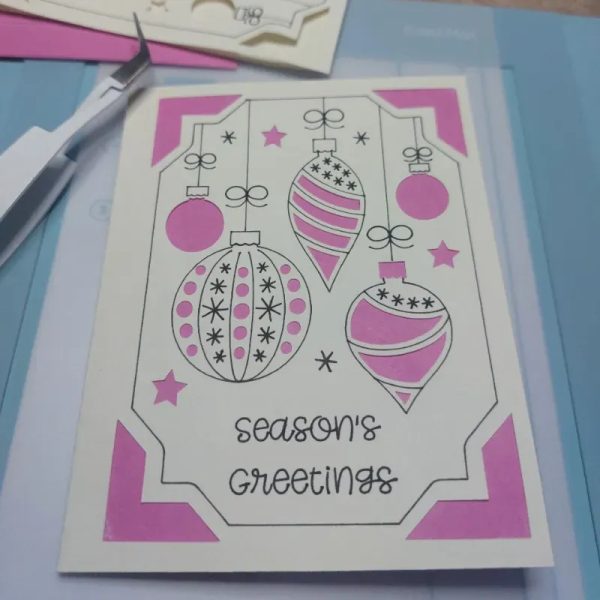  Tarjeta "Adornos Clásicos"