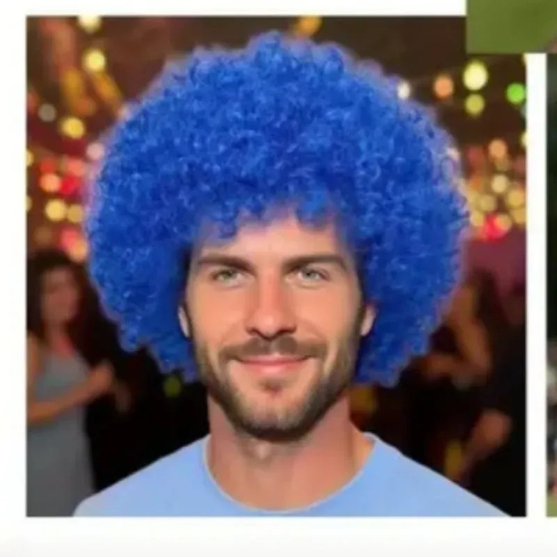 Peluca Volumen Extremo Azul 