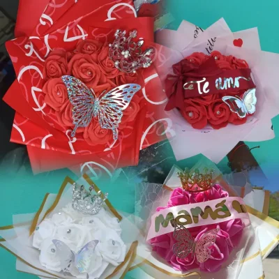 Ramos de 10 rosas eternas