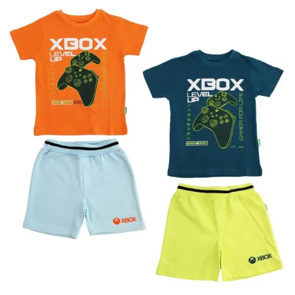 Conjunto de Camiseta y Short Xbox para Bebé Naranja/Azul/Verde