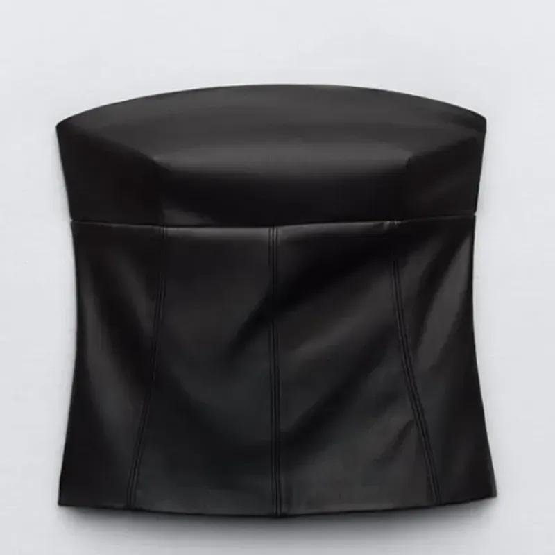 Top efecto piel palabra de honor