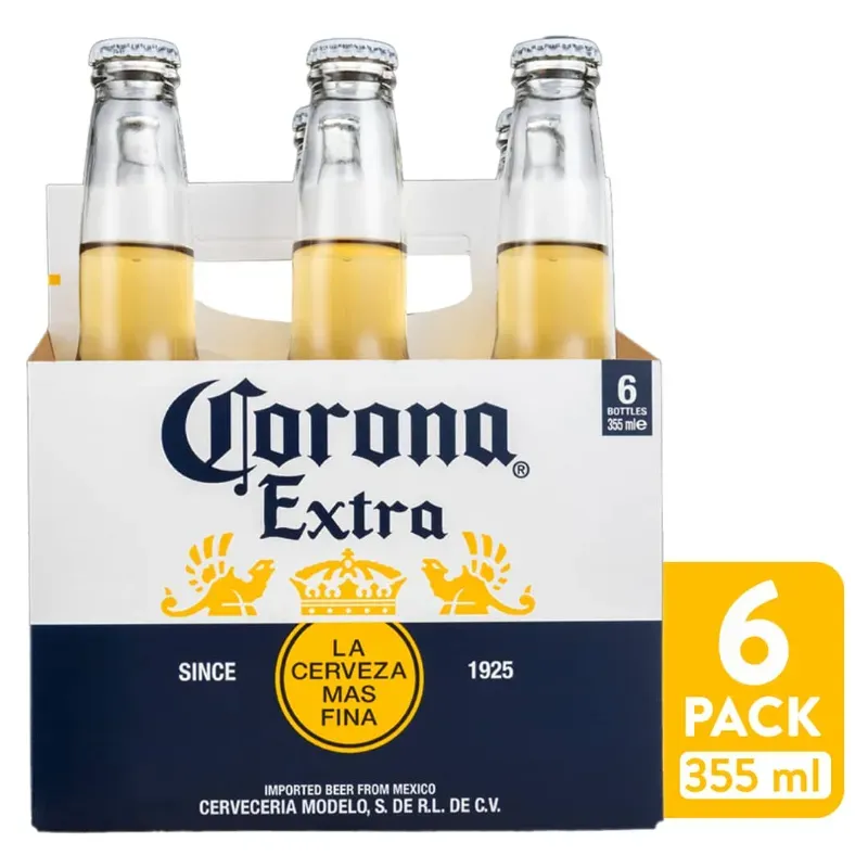 Cerveza Corona   – Pack de 6 (355 ml c/u)