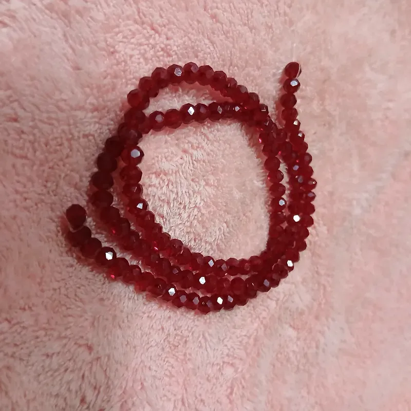 Swaroskis tira 4 mm rojo vino