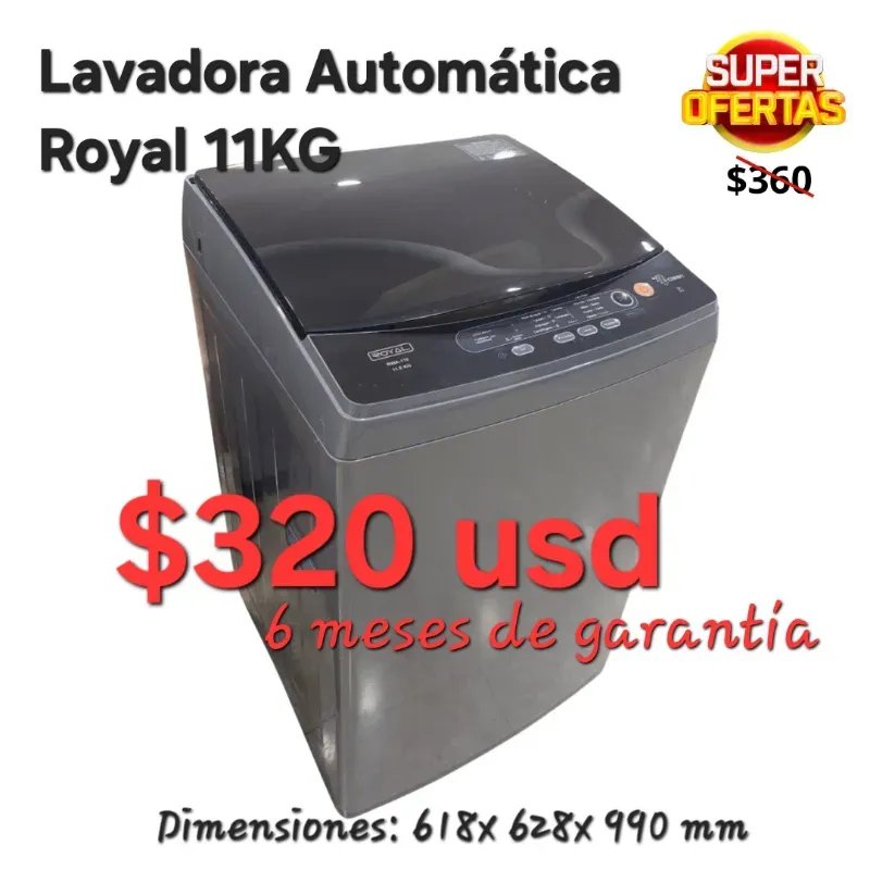 Lavadora automática Royal 11KG