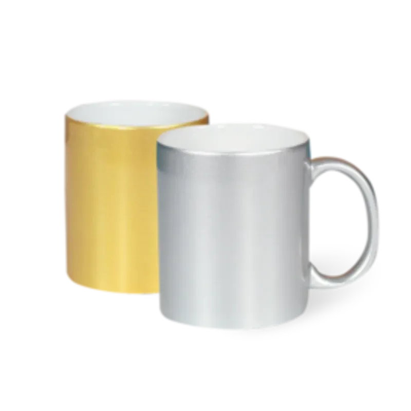 Tazas Plateadas 11 Oz