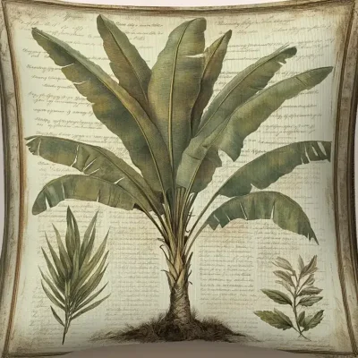 Cojín de la colección platanal