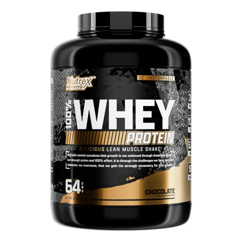 Whey Proteina Nutrex 5.6LB 64 SERVICIOS Sabor CHOCOLATE  ( ⚠  )