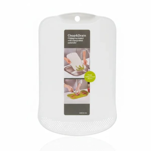 Tabla plastica de picar con escurridor