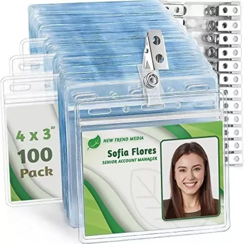 Solapín plasticado con clip