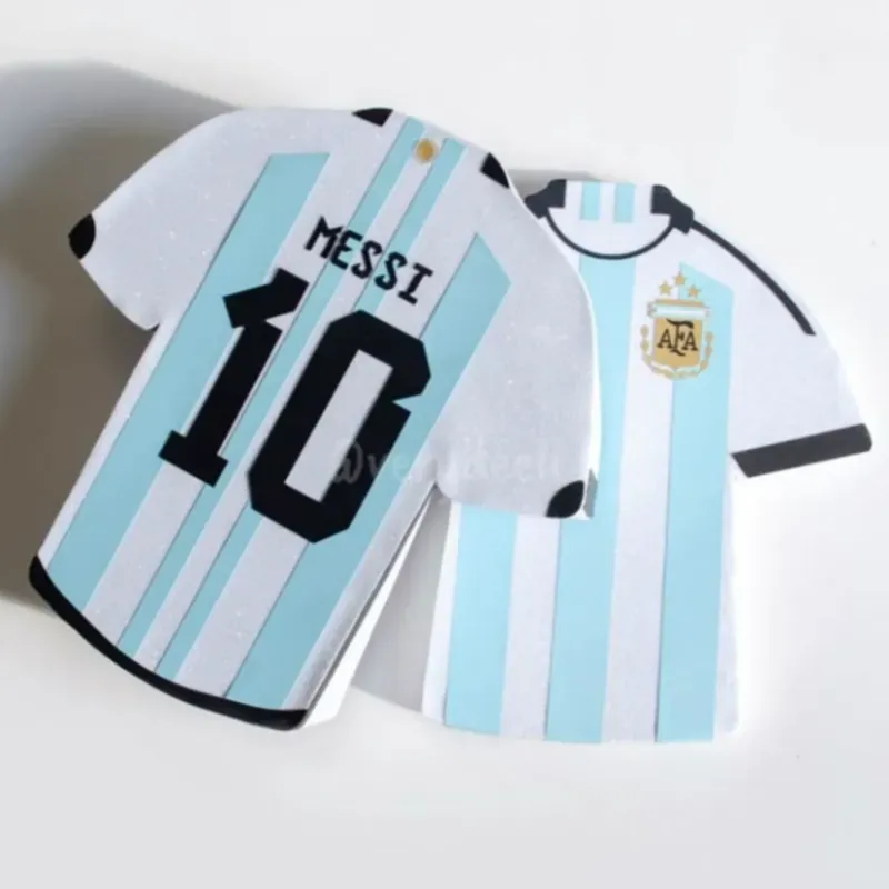 Caja playera de futbol