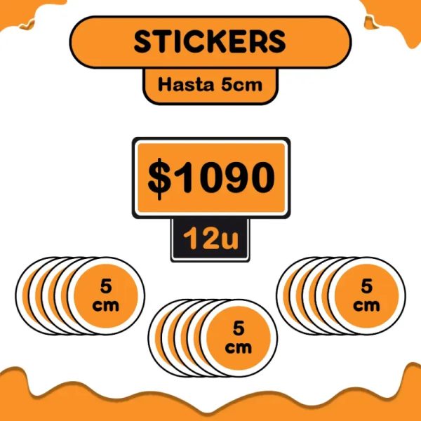 12 Stickers 5cm