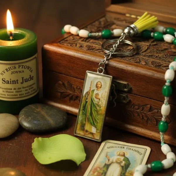 Llaveros y dijes religiosos