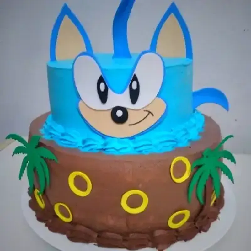 Cake de 2 pisos de nata 22x17cm