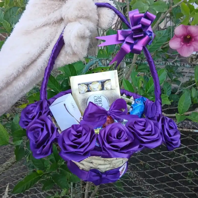 Hermosa cesta (color a su gusto)