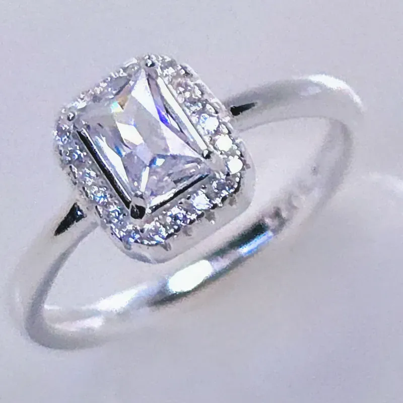 Anillo de compromiso en plata 925 #25