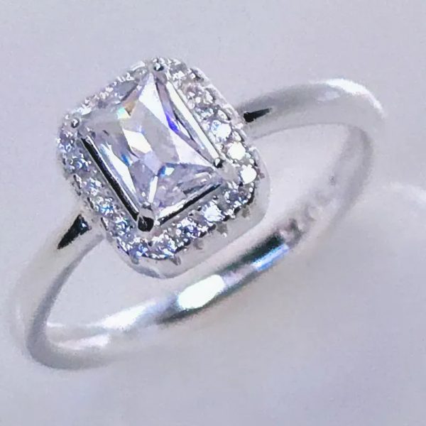Anillo de compromiso en plata 925 #25