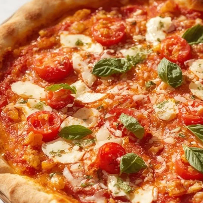 Pizza Margarita de Queso Blanco