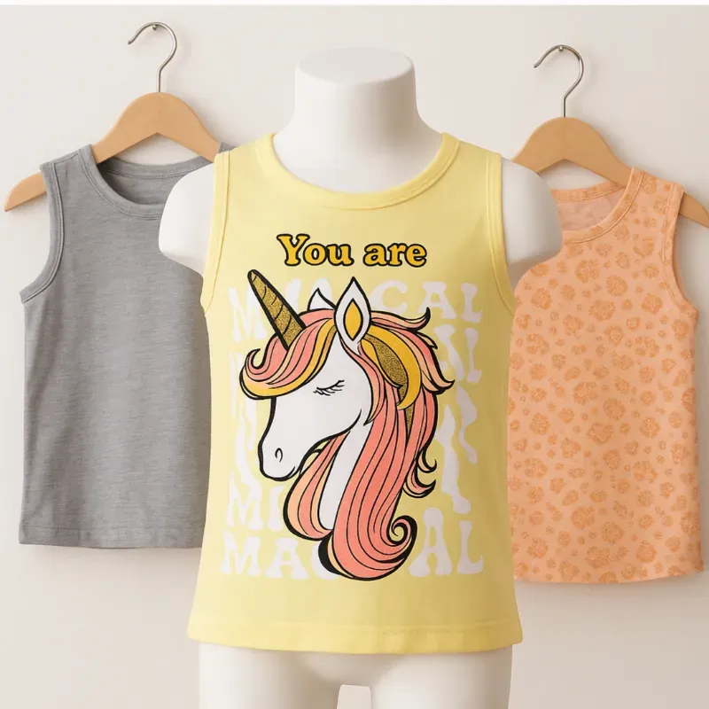 Conjunto de camisetas para niñas 7