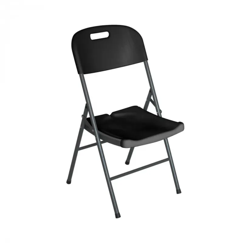 Silla Plegable con Asa Negra