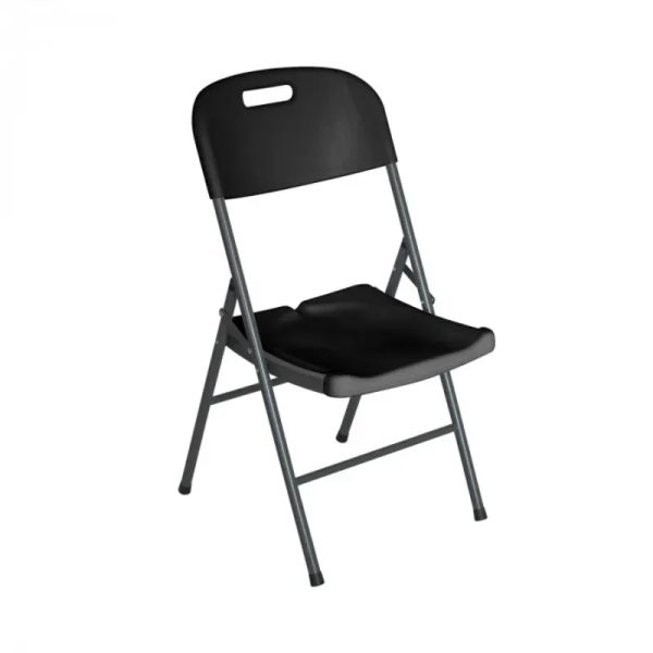 Silla Plegable con Asa Negra