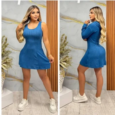 Conjunto de vestido y abrigo