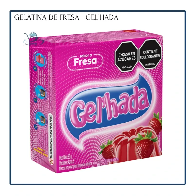 Gelatina de Fresa - Gel'hada (35g)