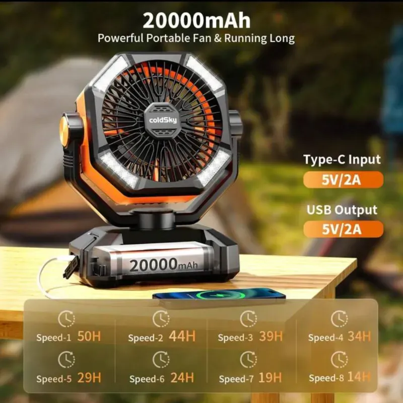 Ventilador recargable (dos)