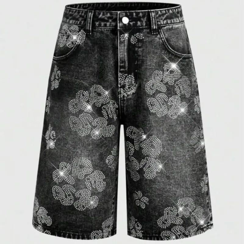 Shorts Mezclilla de brillo