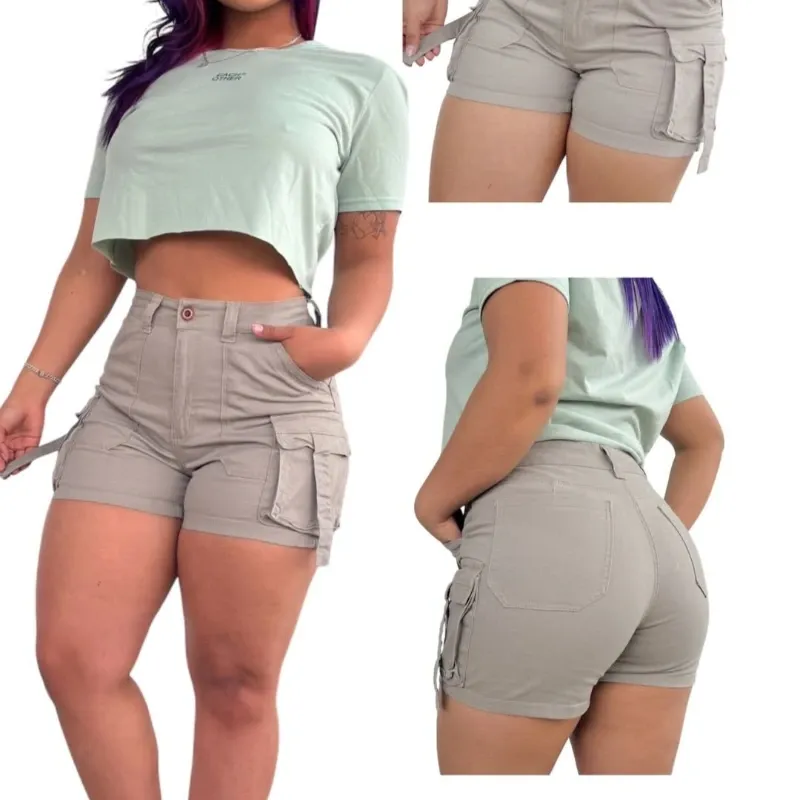 Short estilo cargo