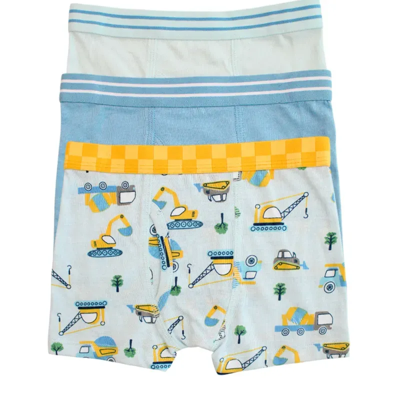 Conjunto de Boxers Infantiles Temática Grúas/Camiones
