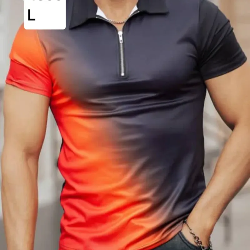 Pulover naranja de cuello