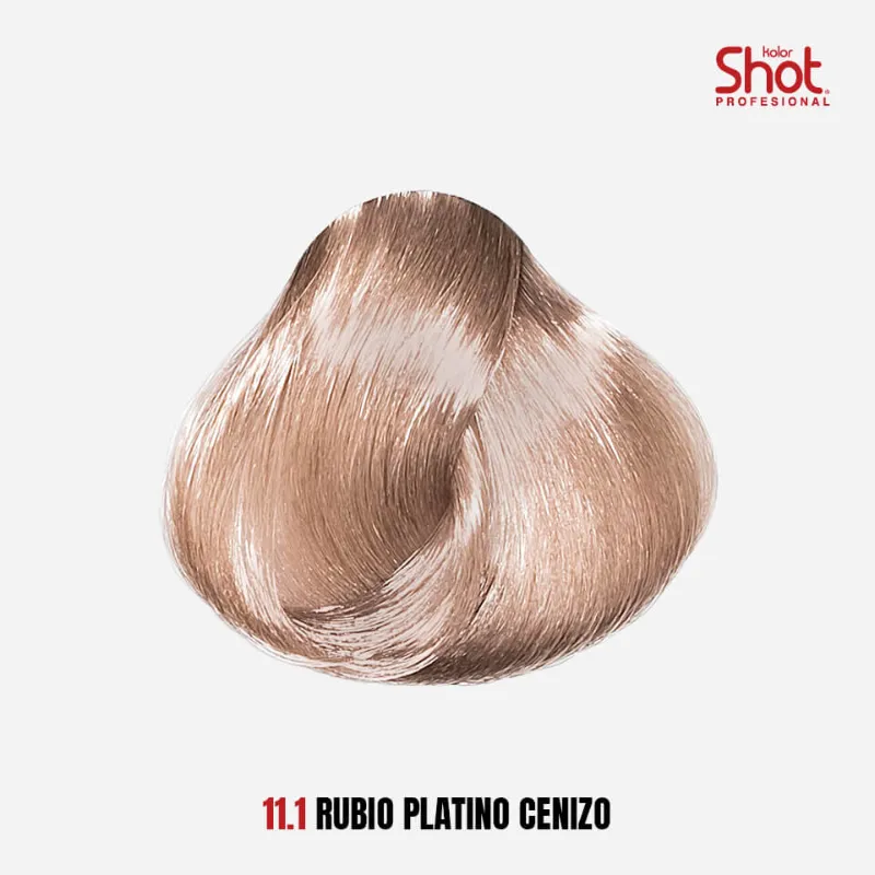 Tinte Shot 11.1 Rubio Platino Cenizo
