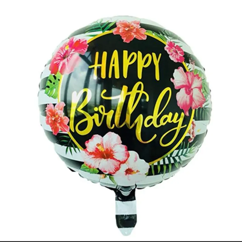 Globo Happy birthday flores 18"