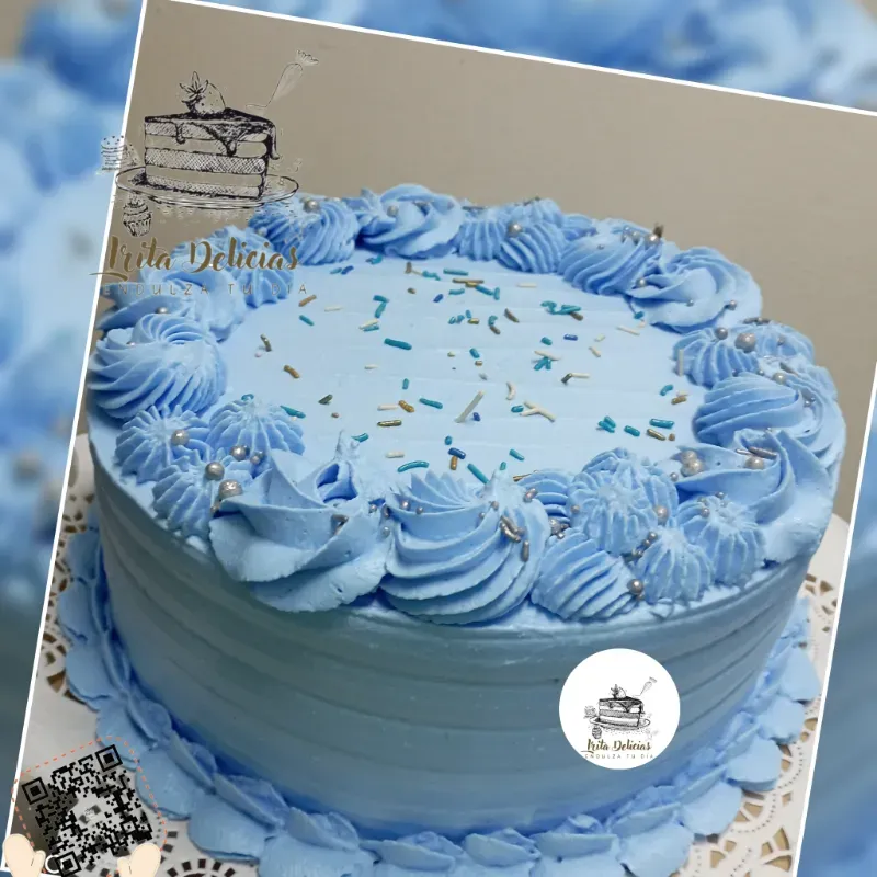 Torta de Crema Chantilly (Nata) de 21cm